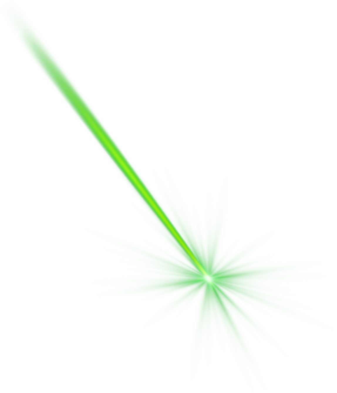 green laser beam